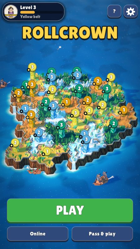 Home screen over the island